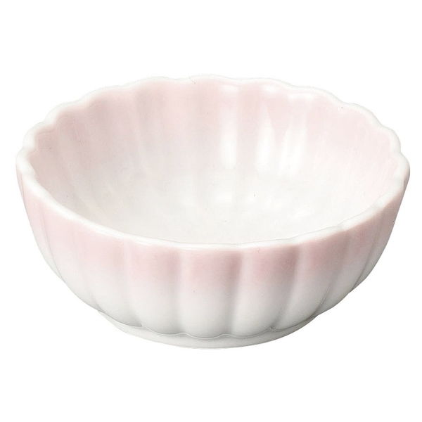陶雅 珍味 ピンク菊型豆小鉢 [6個入] tga-1818-062（直送品）