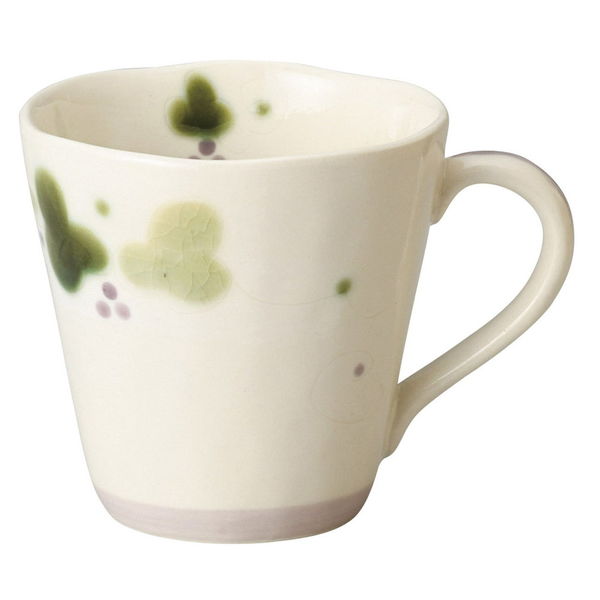 陶雅 マグカップ 緑彩ぶどうマグ(紫) [3個入] tga-2718-071（直送品）