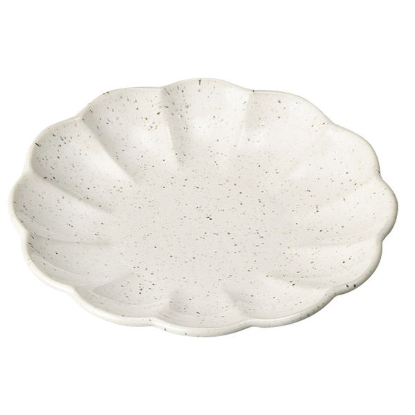 陶雅 取皿 白うのふ菊型取皿(小) [6個入] tga-3118-018（直送品）