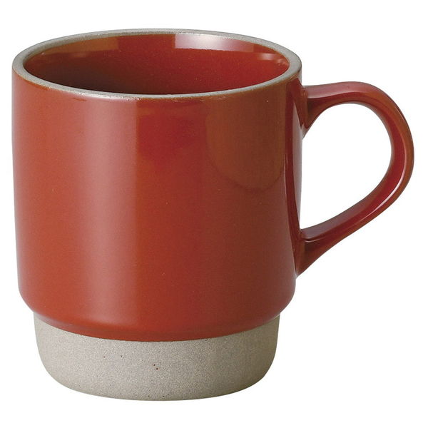 陶雅 マグカップ S-Cafeスタックマグ(赤) [5個入] tga-4018-023（直送品）