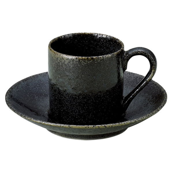 陶雅 カップ＆ソーサー 藍釉ロマンデミタス碗皿 [2個入] tga-4018-159（直送品）