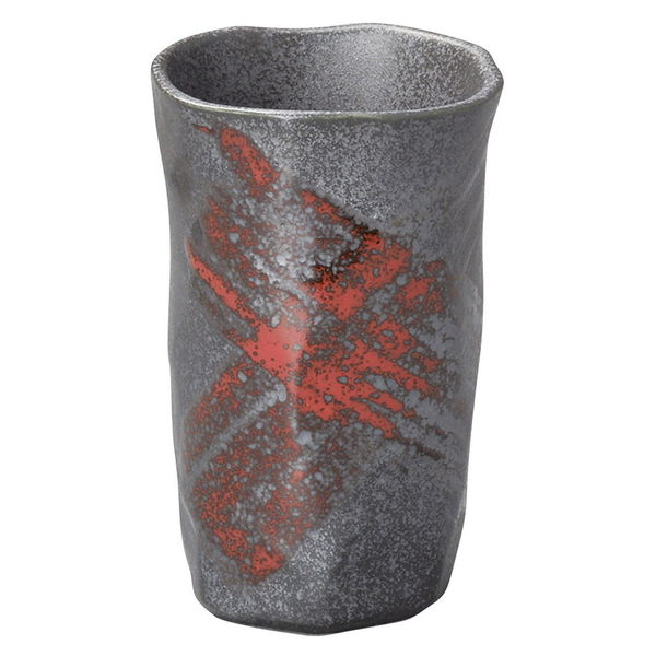 陶雅 フリーカップ ブラストデリカ(赤)一口カップ [7個入] tga-4618-076（直送品）