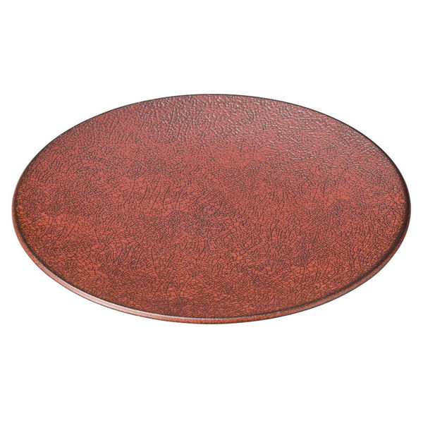 陶雅 大皿 柿赤 30cm丸皿 [1個入] tga-4618-096（直送品）