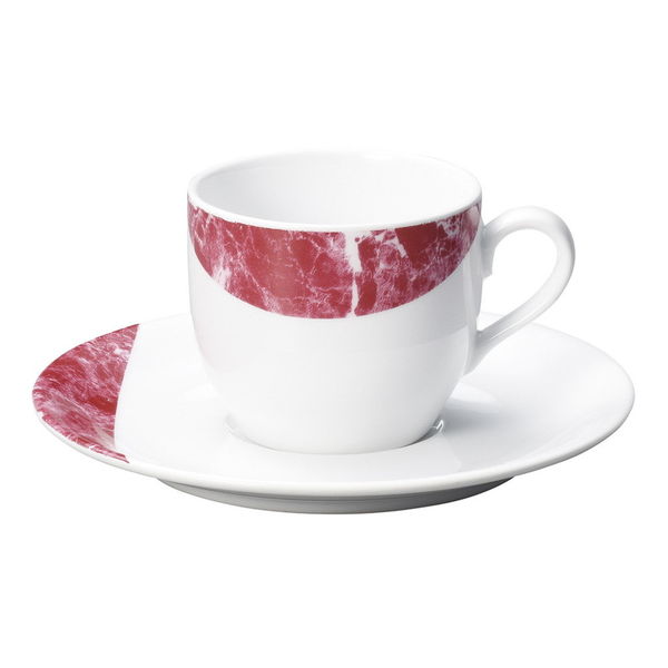陶雅 カップ＆ソーサー エンペラドール・レッド (イングレーズ) コーヒー碗皿 [3個入] tga-4718-394（直送品）