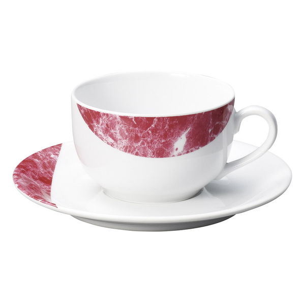 陶雅 カップ＆ソーサー エンペラドール・レッド (イングレーズ) 兼用碗皿 [3個入] tga-4718-397（直送品）