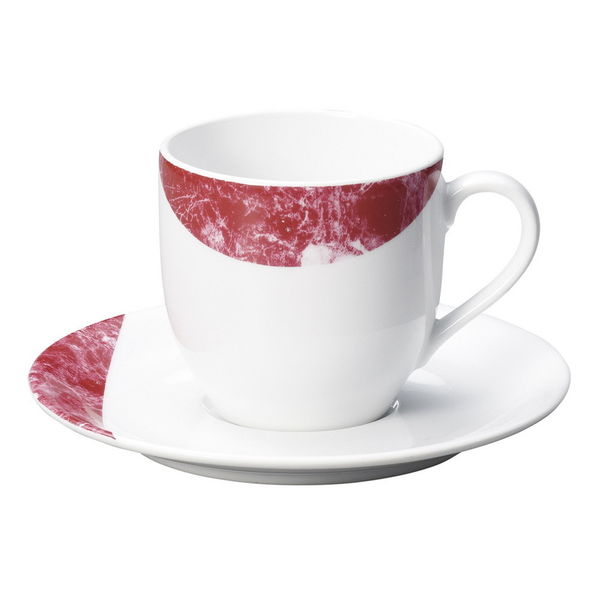 陶雅 カップ＆ソーサー エンペラドール・レッド (イングレーズ) アメリカン碗皿 [2個入] tga-4718-400（直送品）