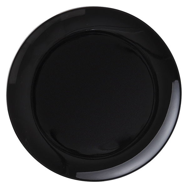 陶雅 大皿 ブラック10吋ラウンドプレート [3個入] tga-4818-015（直送品）