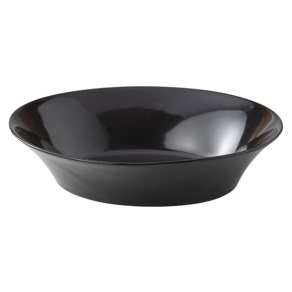 陶雅 楕円皿 黒マット反型楕円鉢 中 [4個入] tga-4818-319（直送品）