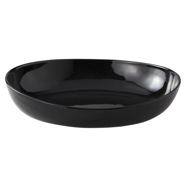 陶雅 カレー皿 ブラック楕円カレー皿 中 [2個入] tga-4818-365（直送品）