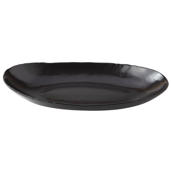 陶雅 楕円皿 黒マット楕円皿 大 [2個入] tga-4818-401（直送品）