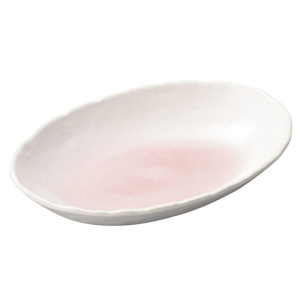 陶雅 楕円皿 ピンク小判カレー皿 [2個入] tga-5118-097（直送品）