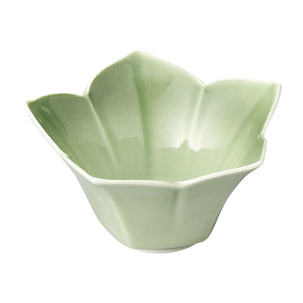 陶雅 小鉢 緑彩花型小鉢 [3個入] tga-5518-025（直送品）