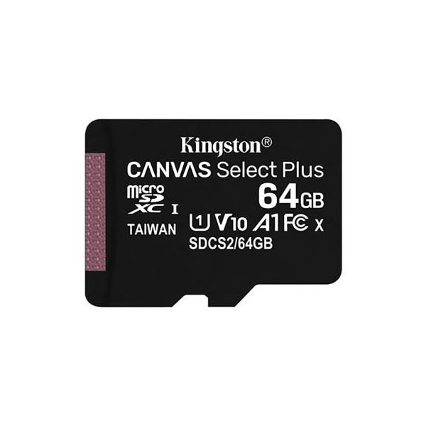 Kingston Technology マイクロ SD 64 GB Class 10， UHSーI SDCS2/64GBSP 1個（直送品）