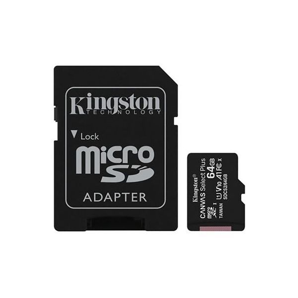 Kingston Technology マイクロ SD 64 GB Class 10， UHSーI SDCS2/64GB 1個（直送品）