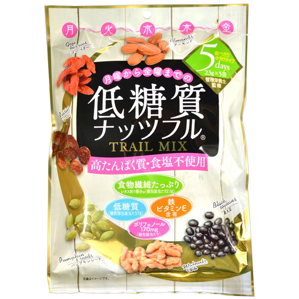 新着 味源 低糖質ナッツフル 115g(23g×5袋) 1袋(23g×5袋入)×5セット 菓子・スナック