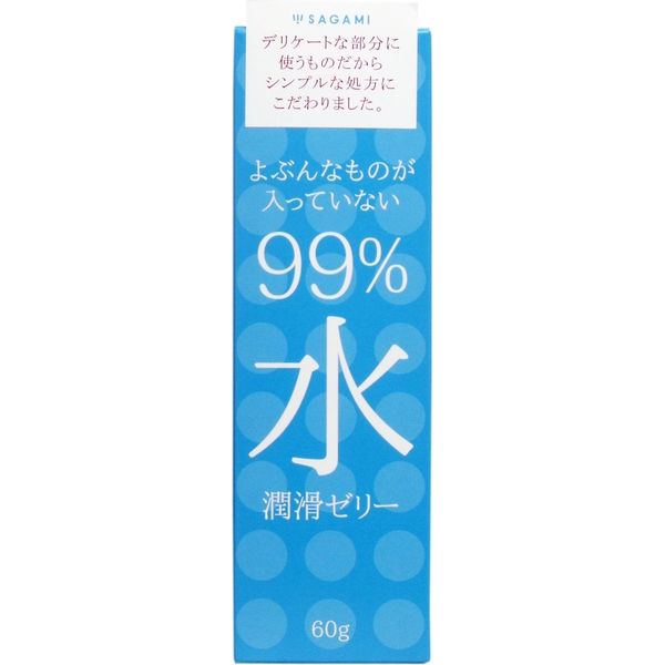 相模ゴム工業 サガミ 99%水 潤滑ゼリー 60g入　1個(60g入)×6セット（直送品）