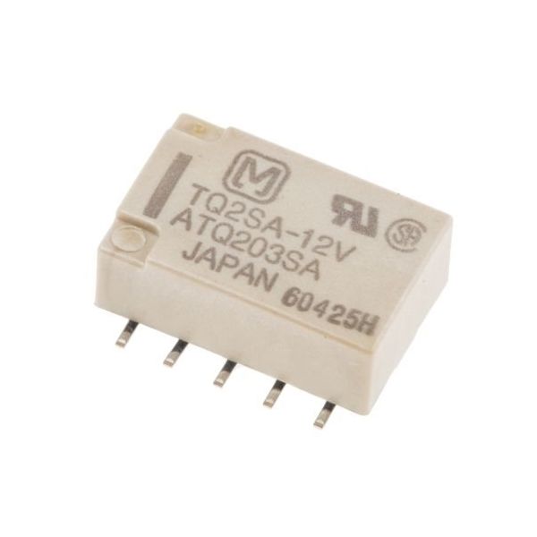 パナソニック Panasonic リレー， 2c接点， 12V dc， 1.028 kΩ TQ2SA-12V 1個（直送品） - アスクル