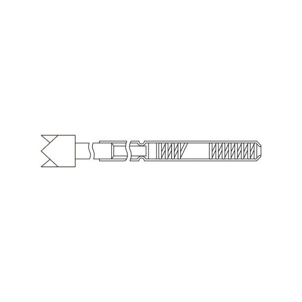 エスケイ工機 コンタクトプローブ(プローブピン) 1.91mm クラウン4点 Bー10OWHー15 B-10OWH-15 1ロット(5個)（直送品）