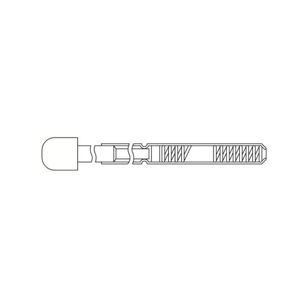 エスケイ工機 コンタクトプローブ(プローブピン) 2.54mm 半径ヘッド Bー13RAHー12 B-13RAH-12 1ロット(5個)（直送品）