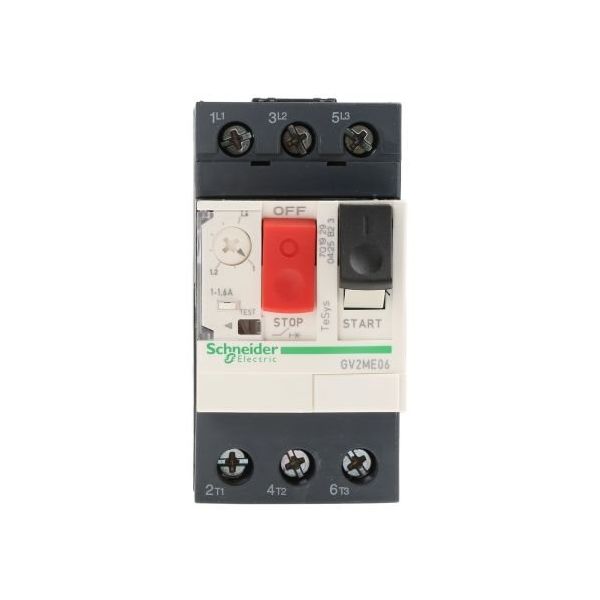 モータ保護回路ブレーカ Schneider Electric 1 → 1.6 A TeSys GV2ME06（直送品）