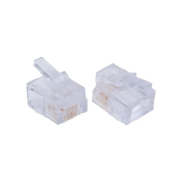 RJ14モジュラージャック， オス， RJ11コネクタ， ケーブル