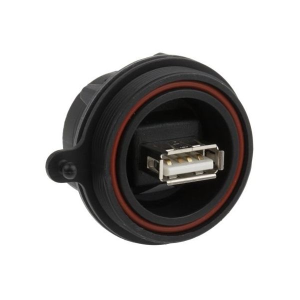Bulgin USBコネクタ A タイプ， メス パネルマウント PX0842/A 1個（直送品）