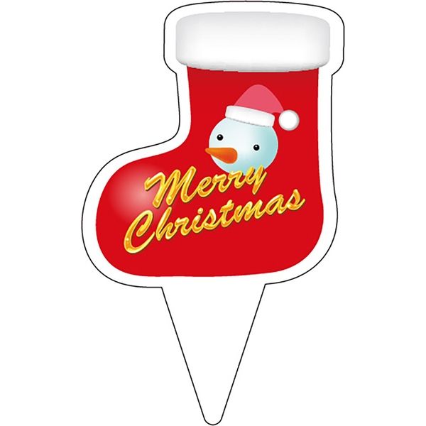 ササガワ 食品表示ラベル シール ピック　クリスマスブーツ 41-10951 1冊（200枚入）（取寄品）