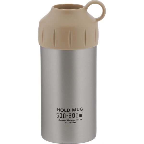 ステンレス ペットボトル ホルダー 500ml 600ml ステンレス NQ-0003 500～600ml用 HOLD MUG（直送品）