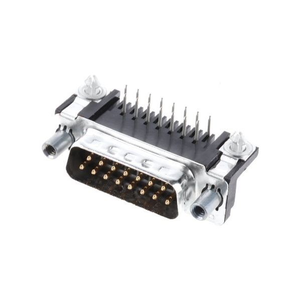 TE Connectivity Dーsubコネクタ， 15極， オス， スルーホール