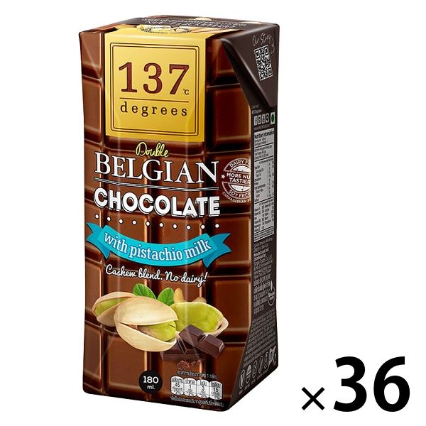 【アウトレット】137degrees 137ディグリーズ ベルギーチョコピスタチオミルク 180ml 1箱（36本入）