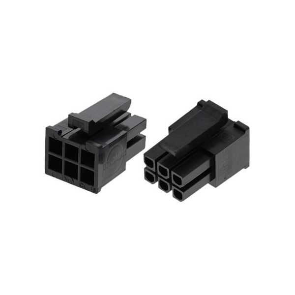 モレックス Molex コネクタハウジング 6極 ピッチ:3mm 2列 43025-0608 1ロット（5個）（直送品）