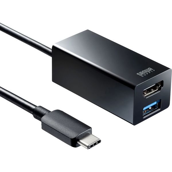 サンワサプライ USB Type-C-HDMI変換アダプタ(USB Type-C オス-HDMI