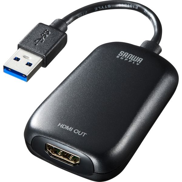 サンワサプライ USB3.2-HDMIディスプレイアダプタ（1080P対応） USB-CVU3HD1N 1個