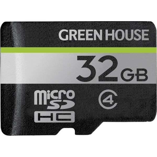 グリーンハウス ｍｉｃｒｏＳＤＨＣカード　クラス４　３２ＧＢ GH-SDM-D32G 1個（直送品）