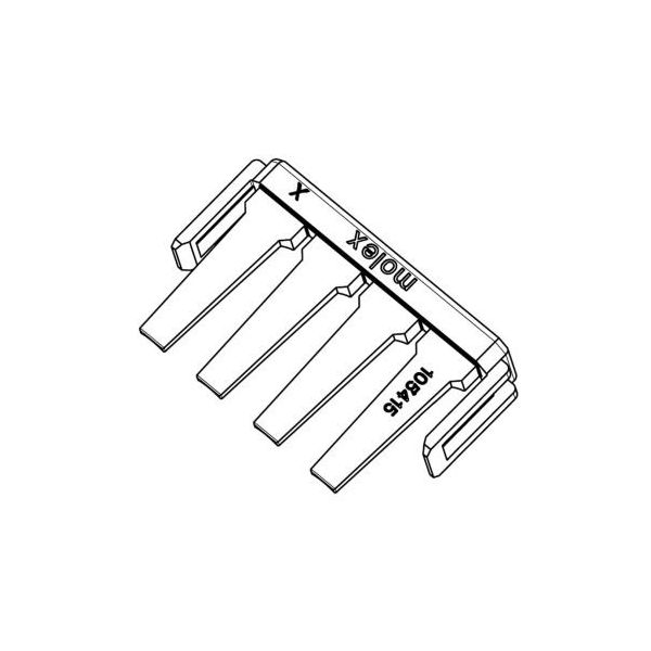 モレックス Molex基板ヘッダアクセサリー (端子位置保証リテーナ) 105415-0002 1ロット(4500個)（直送品）