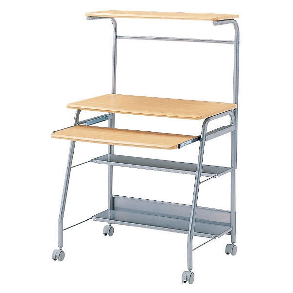 サンワサプライ パソコンデスク 幅750×奥行528×高さ1100～1250mm HLN-75N 1台（直送品）