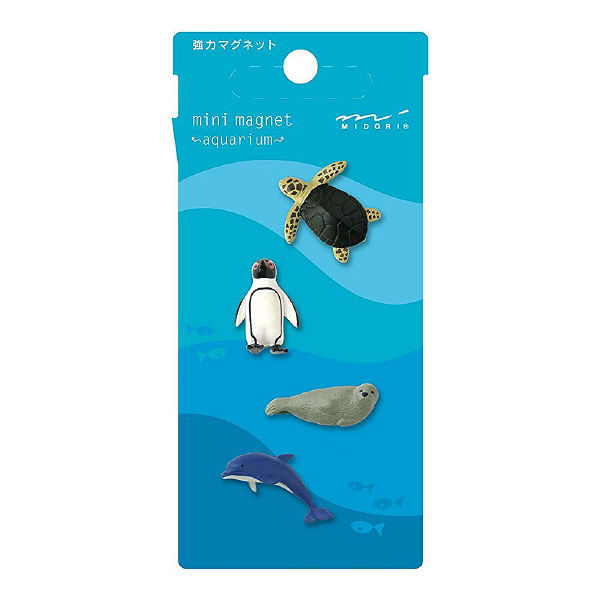 デザインフィル ミニマグネット 水族館柄　4個入×2パック　49759006（直送品）