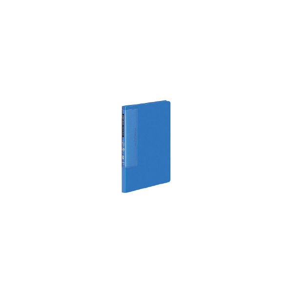 コクヨ クリヤーブックウェーブカット 固定式 A5縦 20ポケット 青 ラ-T562B 1セット(1冊×10)