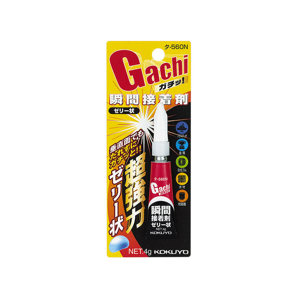 コクヨ(KOKUYO) 瞬間接着剤<ガチッ!> 4g ゼリー状タイプ タ コクヨ(KOKUYO) 瞬間接着剤<ガチッ!> 4g ゼリー状タイプ タ