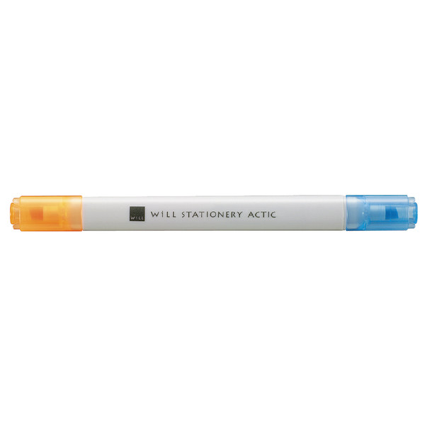コクヨ（KOKUYO） WiLL ACTIC 蛍光マーカー （2色ツイン） オレンジ/ライトブルー F-WPM104-2 1セット（20本入）（直送品）