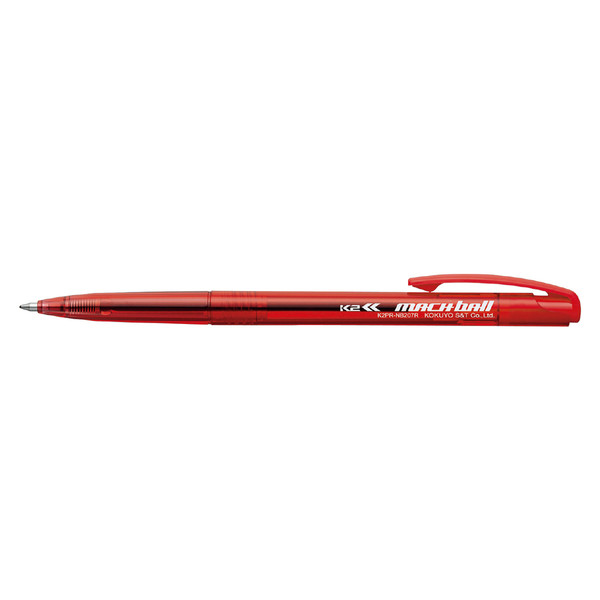 コクヨ 油性なめらかボールペン ノック式 K2 0.7mm 赤インク K2PR-NB207RX10 1セット(30本：10本入り×3箱)（直送品）