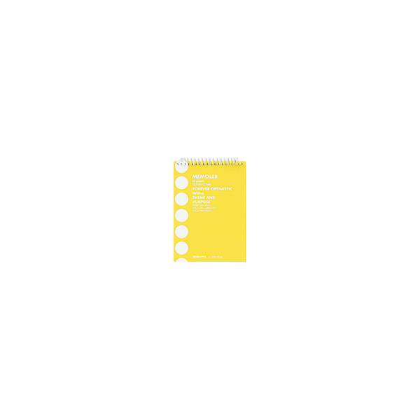 コクヨ（KOKUYO） ポケットメモ<メモラー>スパイラルとじ A7 罫幅7mm 50枚 表紙色黄 メ-300Y 1セット（15冊入）（直送品）