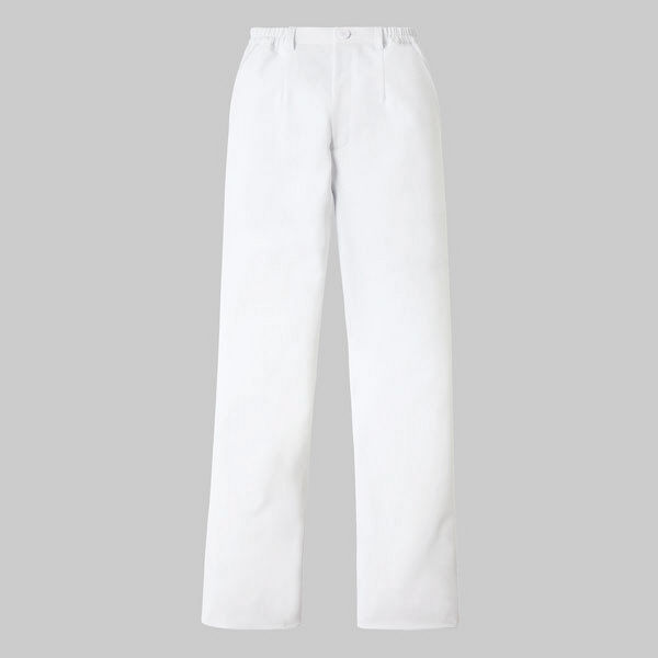 KAZEN メンズパンツ（裏付） 医療白衣 ホワイト M 845-40（直送品）