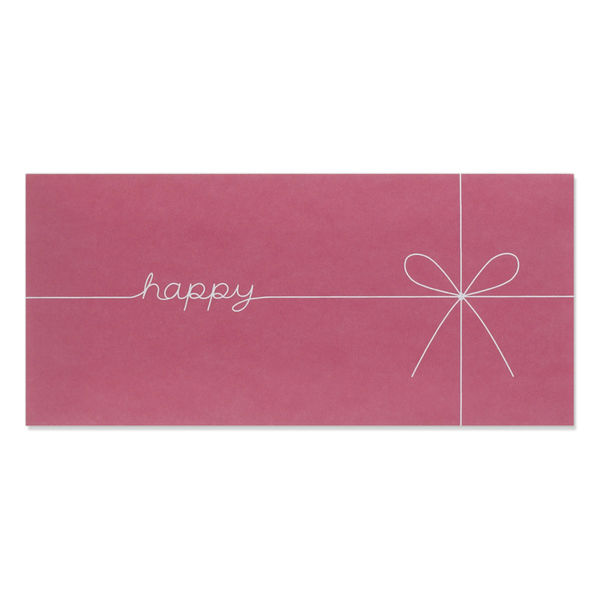 マルアイ ギフト券袋　ｈａｐｐｙ　ピンク GF-HP　5セット（1セット5袋入×5）