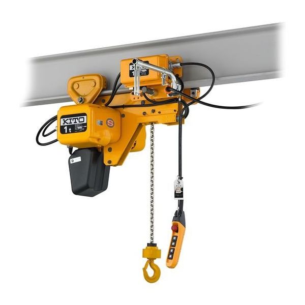 キトー 電気チェーンブロック SHER2SP ショートヘッド形 プレン結合式 上下1速・横行1速 SHER2SP028SxLC040 1台（直送品） キトー ショートヘッド形