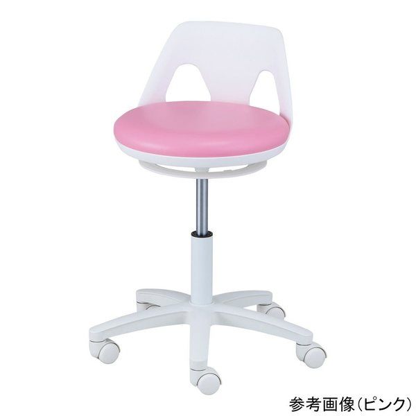 アズワン ナースチェア(ラクーン/ワイド)リング無し ネイビー NV-N-W 1個 9-1290-05（直送品）