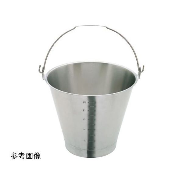 杉山工業 18ー8目盛付バケツ(ベース付)約13L SH-6549-13WBM 1個 67-2417-64（直送品）