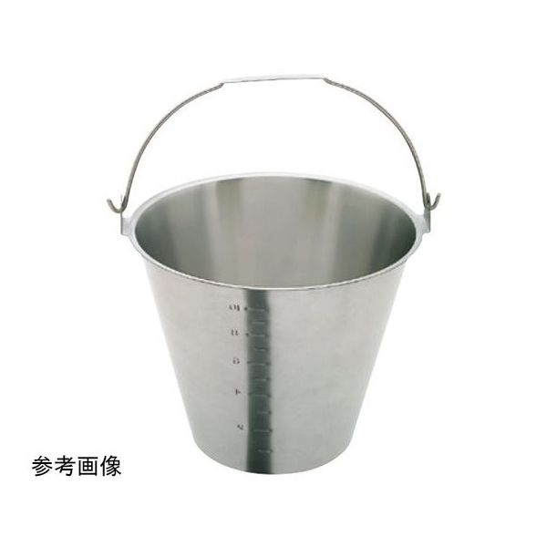 杉山工業 18ー8目盛付バケツ(ベース無)約20L SH-6549-20NBM 1個 67-2417-69（直送品）
