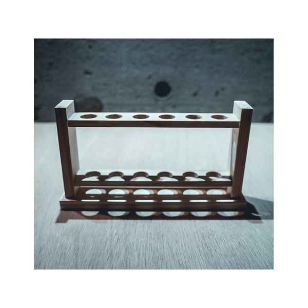 関谷理化 木製 試験管立て 穴18φ×6本立 SITATE186SJ 1個 65-2766-31（直送品）