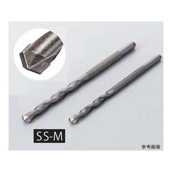 コマドリル 石材・みかげ石用ローレット軸ドリルビット(ノンスリップ型) 刃先径10.5mm 全長150mm SSM-105 1本（直送品）